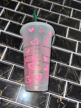 Load image into Gallery viewer, Pink Heart Venti Cold cup
