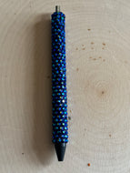 Rhinestone Blue Colorshift Pen