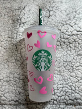 Load image into Gallery viewer, Pink Heart Venti Cold cup
