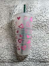 Load image into Gallery viewer, Pink Heart Venti Cold cup
