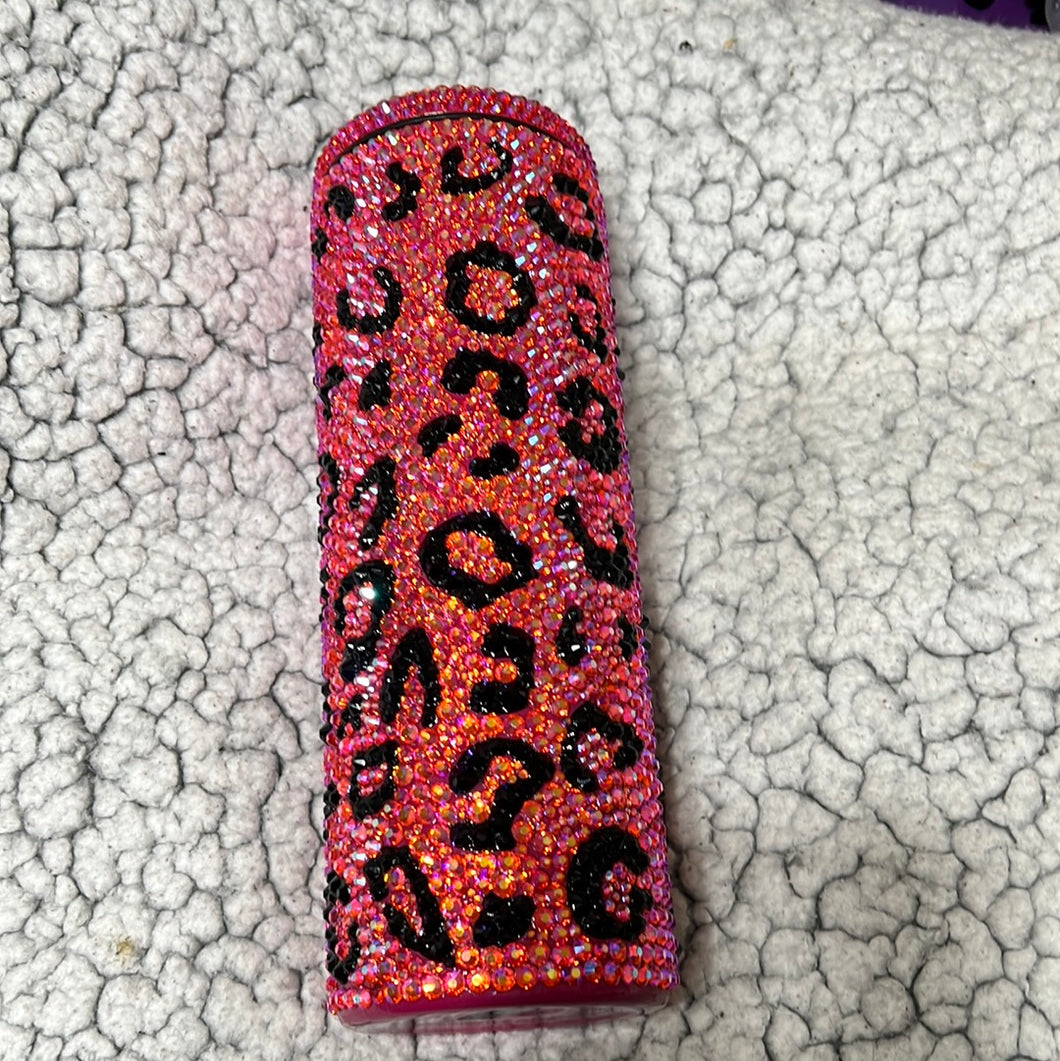 Pink Leopard Rhinestone